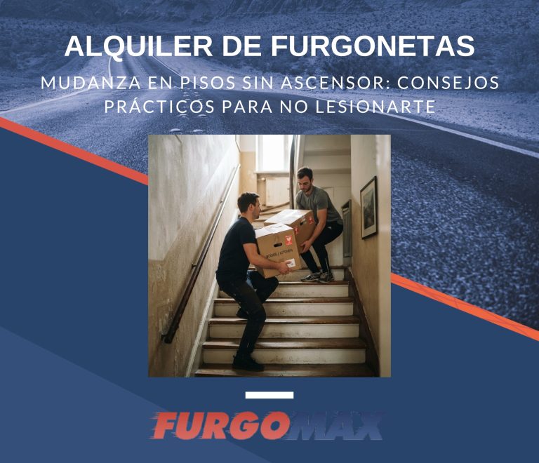 Mudanza en pisos sin ascensor: consejos prácticos para no lesionarte